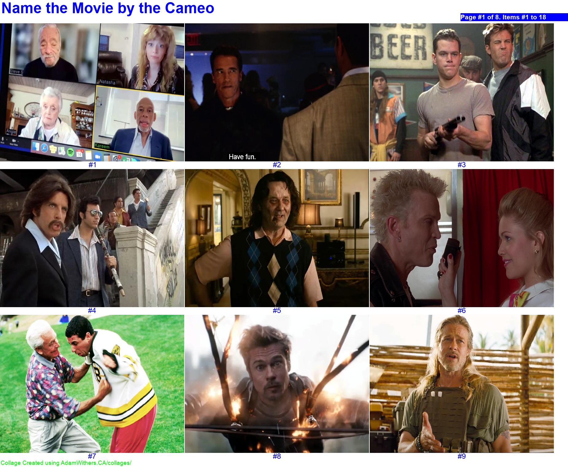 CollageC: guessMovieByCameo Page 1